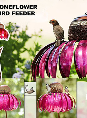 Sensation Pink Coneflower Bird Feeder Decoration Window