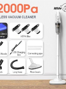 White Dolphin Cordless USB Chargable Handheld Vacuum