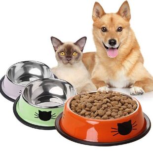 Mangkuk Makanan Anjing Kucing Anti Selip Tebal Perlengkapan