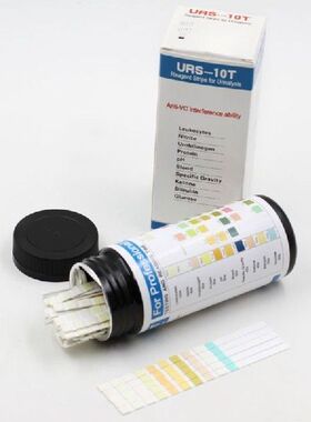 100 Strip URS-10T Urinalisis Reagen Strip 10 Parameter Tes