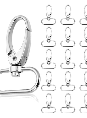 30 Pcs Keychain D-Rings Snap Hook LobsterSwivel Keyring Clas