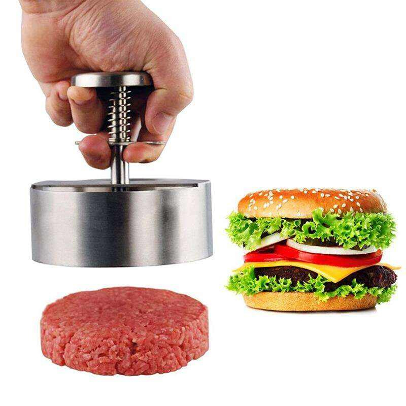 ”Delidge 1 Set Round Shape Hamburger Press Aluminu