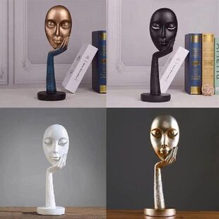 Face Abstract Lady Resin Characters Human Modern Meditators