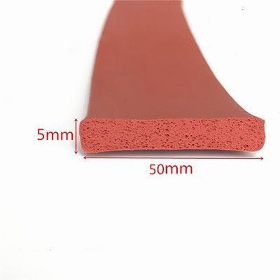 Silicone Rubber Foam Strip Heat Insulation Bar 50mm x 19mm
