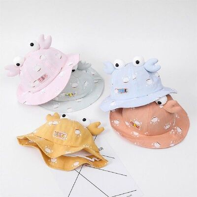 Children Sun Toddler Cute Cartoon Crab Baby Girl Boys Hat