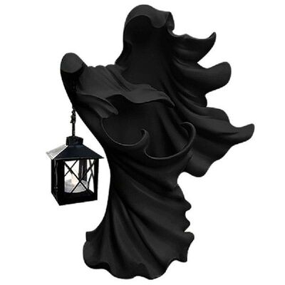 Hell's Messenger With Lantern Faceless Ghost Sculptu