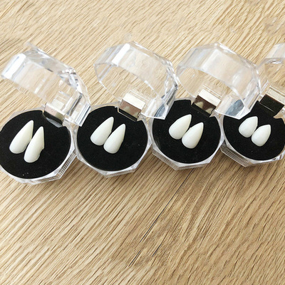 1 Pair Vampire Teeth Fangs Dentures Props Halloween Costume