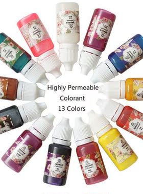 Hot New 13 Colors Of Dye Glue For Resin Hard Curing