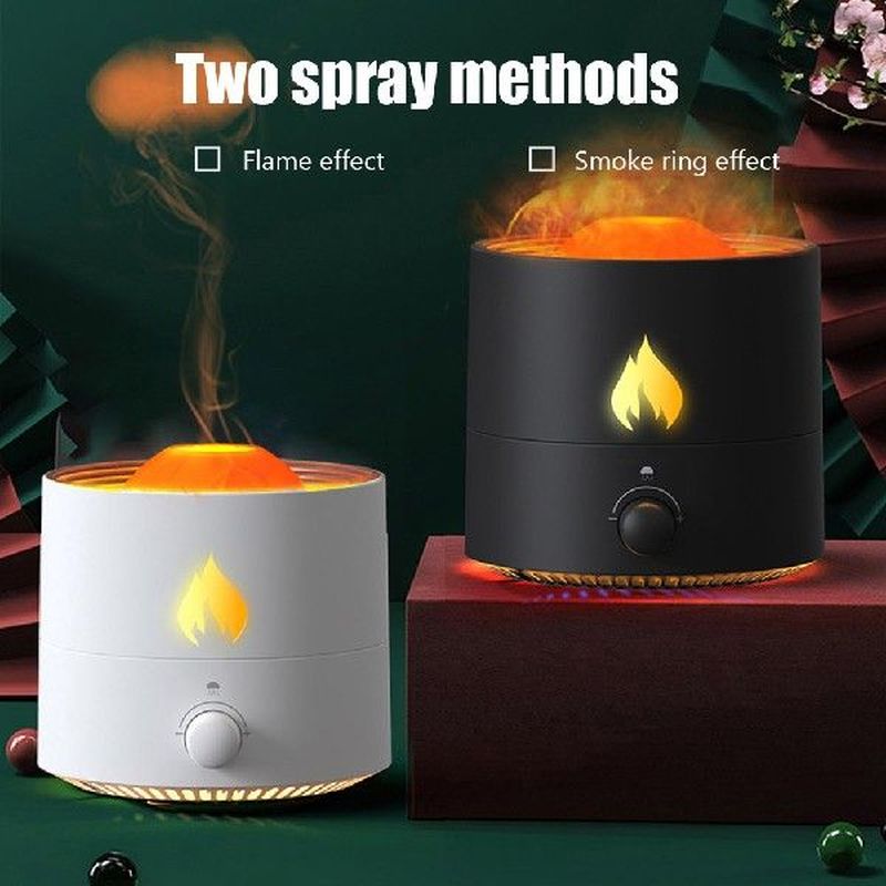 320ml Essential Oil Jellyfish Difusor Flame Aroma Diffuser