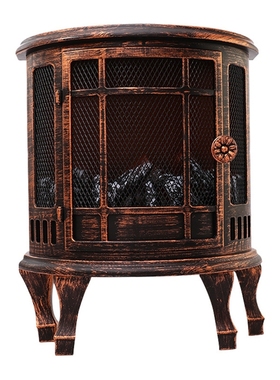 LED Flame Lantern Charcoal Lamps Simulated Fireplace Light C