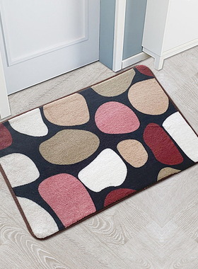 Anti Slip Mat Flannel Patterned Indoor Outdoor Bathroom Rug