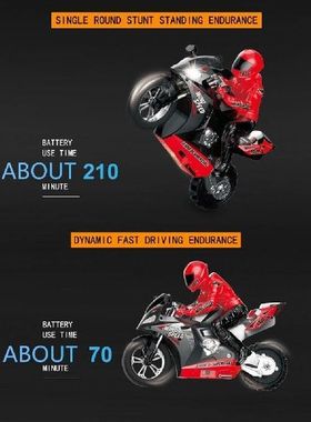 1/6 2.4G 6 A-xis RC Stunt Drifting Motorcycle Motorbike LED