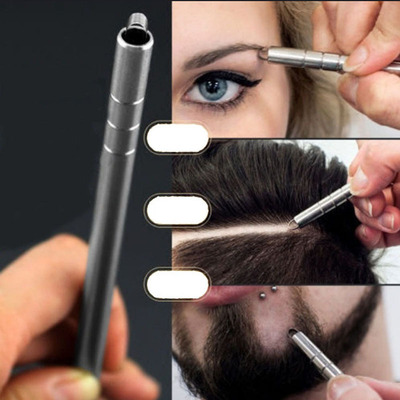 Hairstyle Engraved Pen+10Pcs Blades Professional Hair Trimme