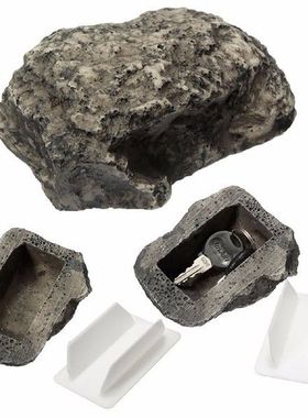 Resin Key Storage Box Stone Security Safe Outdoor Muddy Mud