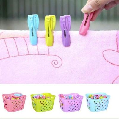 30PCS Plastic Laundry Clothespins Decorative Clothes Pegs