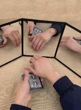 3-Way Mirror Practicing Mirror For Card Magic Gimmick