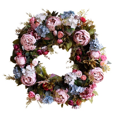 53cm Door Wreath Large Garland Artificial Flower Wreath Wall