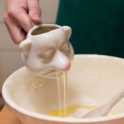 Novelty Gifts Dwarf Shape Ceramic Egg Separator Funny Hand