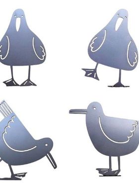 Metal Sea Bird Garden Artwork Decoration Outdoor Statues