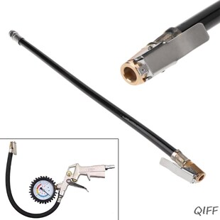 Air Tyre Inflator Pressure Car Auto Tire Pump Hose Gauge Fl