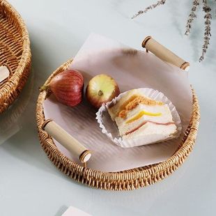 Rattan Storage Baskets Wall Hanging Woven Basket Kitchen