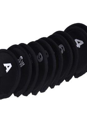 10pcs Golf Head Cover Club Iron Putter Head Protector Set