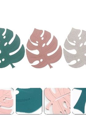 Artificial Tropical Leaves Placemats: 3pcs Leaves Monstera L