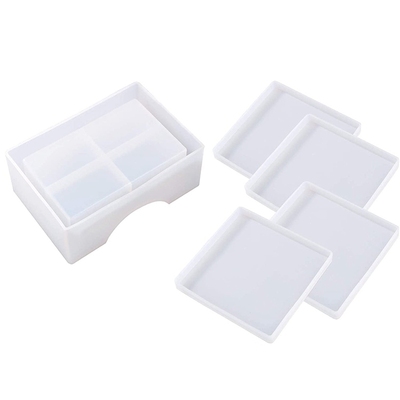 Square Resin Molds, Thickening Silicone Coaster Epoxy Molds