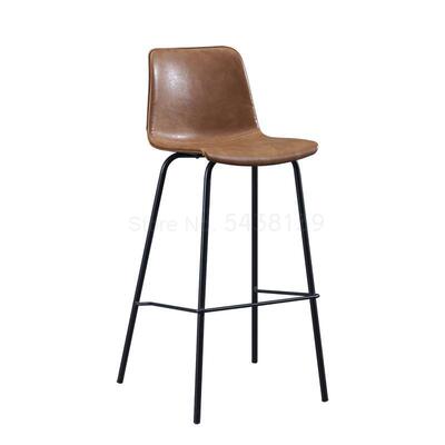 Bar chair ins net red designer nordic wrought iron high