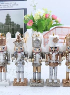 1Pcs DIY Wooden Nutcracker Solider Figure Model Puppet Doll