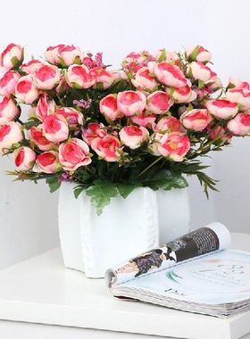 5 forks mini silk Artificial Flowers peony flores fleur