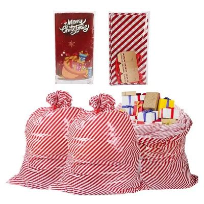 Christmas Large Gift Bags with Labels Packaging Wrapping
