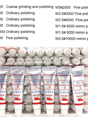 12pcs Diamond Polishing Lapping Paste Compound Syringes 0.5