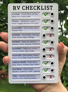 Logging Tool Rv Checklist Provides Reminders,checklist
