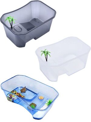 Baby Turtle Tank Small Reptile Tortoise Habitat Aquarium