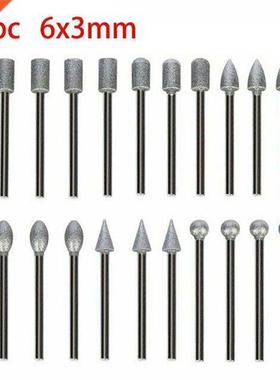 20Pcs 120Grit Diamond Burr Set Drill Bits Set For Tool Rotar