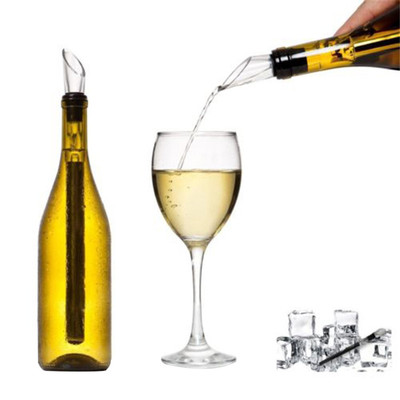 3 Pieces Portable Wine Bottle Cooler Stick Stainless Steel
