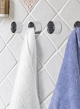 3 Buah Diri Perekat Bulat Handuk Pemegang Dinding Mencuci