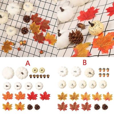 Simulation White Pumpkin Maple Autumn Fruit Bag Autumn