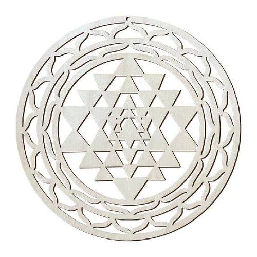 Sacred Geometry Ornament Wooden Wall Art Decor Wood Mandala