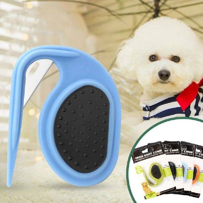 pet cat and dog open knot carding uncoupling blade comb