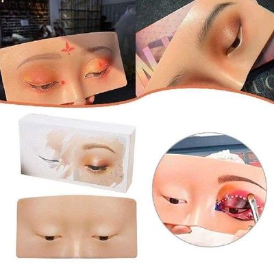 Perfect Aid To Practicing Makeup Silicone Face Eye Eyebrows