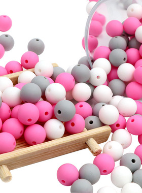 BOBO.BOX 12mm 20pcs Baby Teether Pearl Silicone Beads BPA Fr