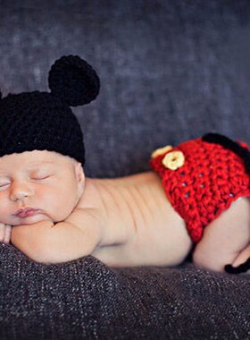 Newborn Photography Props Baby Hat Girls Boys Cap Crochet Kn