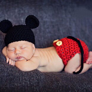Newborn Photography Props Baby Hat Girls Boys Cap Crochet Kn