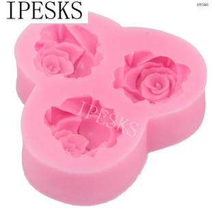 3D Rose Tulip Leaf Mum Peony Flower Mold For Soap Fondant Ca