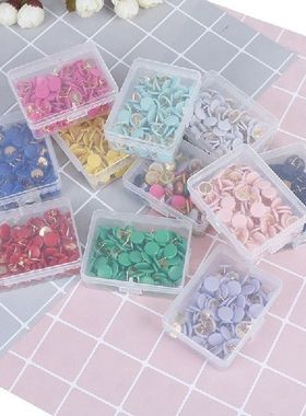 100pcs Round Push Pins Thumb Tacks For Office School Notice