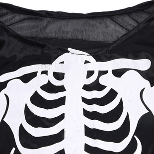 Halloween Ghost Skeleton Costume Robe Horror Vampire Zombie