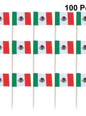 Flag Picks Cupcake Flags Cake Cocktail Toothpicks Mexico