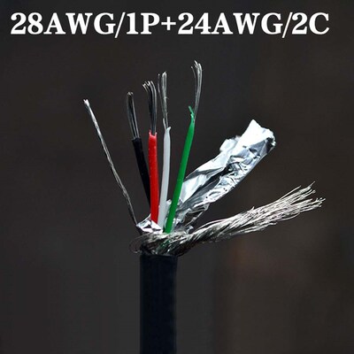 1metre ul2725 Cable for DIY USB Connector 28AWG/1P+24AWG/2C+